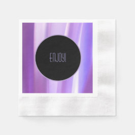 ブラシ花びらラベンダーペーパーナプキン | フエレガントロ 縁ありカクテルナプキン