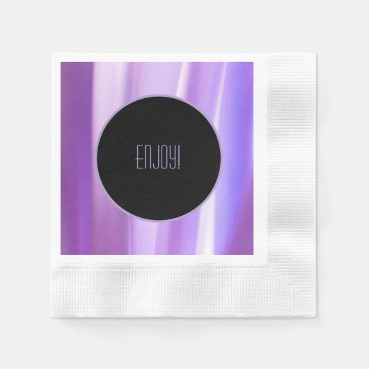 ブラシ花びらラベンダーペーパーナプキン | フエレガントロ 縁ありカクテルナプキン (正面)