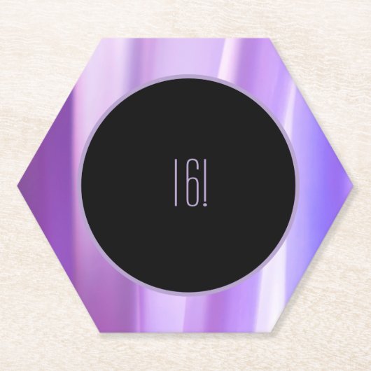 ブラシ花びらラベンダー紙コースター | フエレガントル ペーパーコースター (正面)