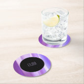 ブラシ花びらラベンダー紙コースター | フエレガントル ラウンドペーパーコースター (インサイチュ)