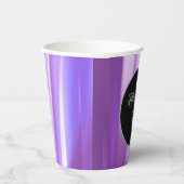 ブラシ花びらラベンダー紙パーティーカップ | エレガント 紙コップ (右)