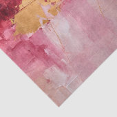 ブラシ芸術的ストロークの金ゴールドとピンク 薄葉紙 (詳細)