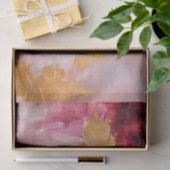 ブラシ芸術的ストロークの金ゴールドとピンク 薄葉紙 (ギフト)