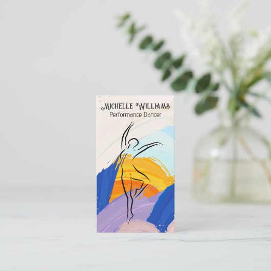 ブラシ芸術的ストローク |クリエイティブのロゴ 名刺 (スタンド正面)