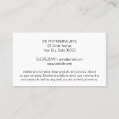 ブラシ芸術的ストローク |クリエイティブのロゴ 名刺 (裏面)