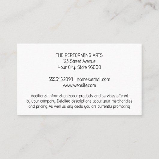 ブラシ芸術的ストローク |クリエイティブのロゴ 名刺 (裏面)