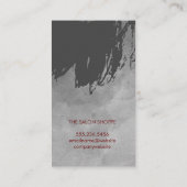 ブラシ芸術的ド水彩サロン 名刺 (裏面)