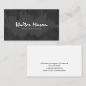 ブラシ芸術的付き落書きチョークボード 名刺 (正面/裏面)