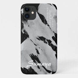 ブラシ調ブラック＆グレーのiPhone 11ケース | カスタマイズ可能 iPhone 11 ケース