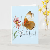 ブラシ足型バタフライ折りグリーティングカード カード (黄色い花)