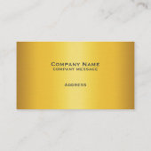 ブラシ金ゴールドカラー名刺 名刺 (裏面)