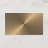 ブラシ金ゴールド 名刺 (裏面)