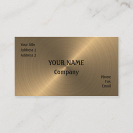 ブラシ金ゴールド 名刺