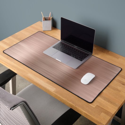 ブラシ金属バラ金ゴールドデスクマット デスクマット (オフィス2)