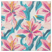 ブラシ開花リリー ファブリック (クローズアップ)