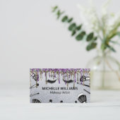 ブラシ | メイクアップアーティスト | グリッター乾燥 名刺 (スタンド正面)