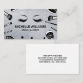 ブラシ | メイクアップアーティスト | 美しい専門家 名刺 (正面/裏面)