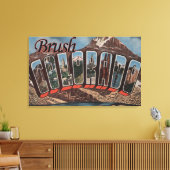 ブラシ， ColoradoLarge Letter ScenesBrush, CO キャンバスプリント (インサイチュ (リビング))