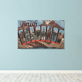 ブラシ， ColoradoLarge Letter ScenesBrush, CO キャンバスプリント (インサイチュ (ウッドフロア))