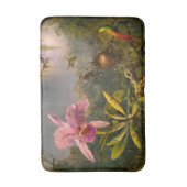 ブラジアートルカタテリア蘭と3ハミングバード バスマット (正面縦)