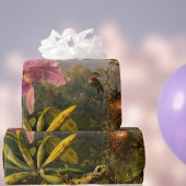 ブラジアートルカタテリア蘭と3ハミングバード ラッピングペーパー