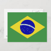 ブラジクラシックル国旗 ポストカード (正面/裏面)