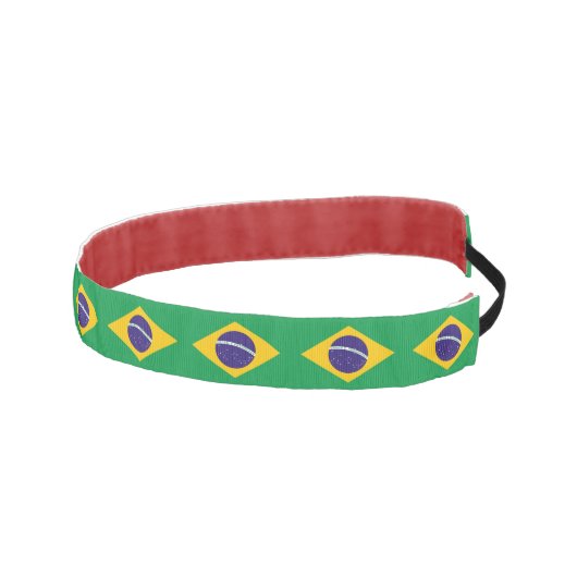 ブラジスリップまたは滑ることル国旗を持つノンヘッドバンド アスレチックヘッドバンド (右)