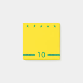 ブラジパーソナライズされたル国旗の色ワールドカップのサッカー ポストイット