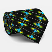 ブラジモダンル国旗のサテンスポーツ ネクタイ (ロール)