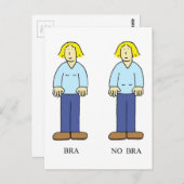 ブラジャーのエイジングユーモアは彼女のために ポストカード (正面/裏面)