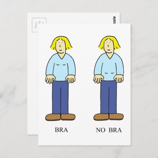 ブラジャーのエイジングユーモアは彼女のために ポストカード (正面/裏面)