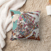 ブラジリアのカラフルな地図 クッション (ブランケット)