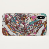 ブラジリアのカラフルな地図 Case-Mate iPhoneケース (裏面(横))