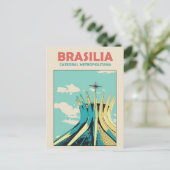 ブラジリアカテドラルメトロポリターナブラジルポストカード ポストカード (スタンド正面)