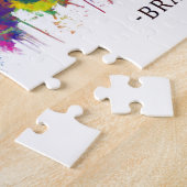 ブラジリアブラジルスカイライン ジグソーパズル (側面)