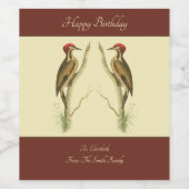 ブラジリアンのウッドペッカーワインラベル ワインラベル (シングルラベル)