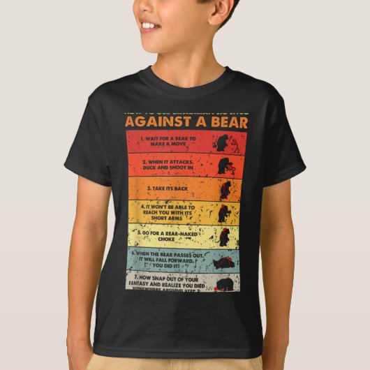 ブラジリアン柔術クマ 楽しいMMA BJJファイター Tシャツ (正面)