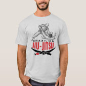 ブラジリアン柔術グラップリングイラスト Tシャツ (正面)