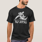 ブラジリアン柔術グラップリングイラスト Tシャツ (正面)