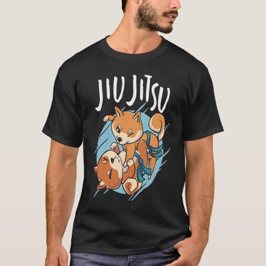 ブラジリアン柔術コーギー Tシャツ (正面)
