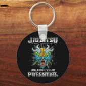 ブラジリアン柔術 MMA グラップリング BJJ 虎 キーホルダー (正面)