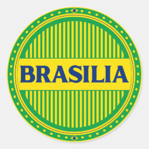 ブラジリア市プライド - ブラジル人のアイデンティティ ラウンドシール