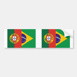 ブラジルおよびポルトガルの雑種 バンパーステッカー