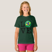 ブラジルからの愛の笑顔顔 Tシャツ (正面フル)