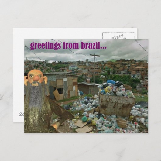ブラジルからの挨拶写真 ポストカード (正面/裏面)