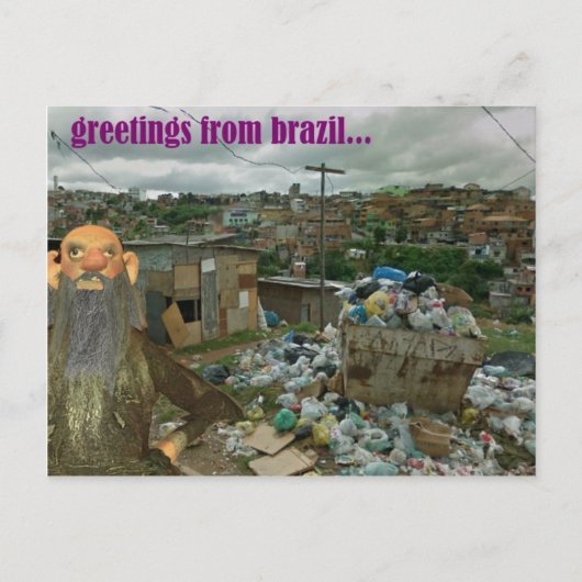 ブラジルからの挨拶写真 ポストカード (正面)