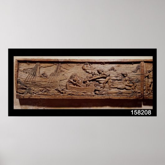 ブラジルからの木材の貿易， c.1550 ポスター (正面)