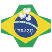 ブラジルが好き – ブラジル国旗 サッカーボール (フラット)