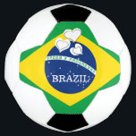 ブラジルが好き – ブラジル国旗 サッカーボール<br><div class="desc">ブラジル – ブラジル国旗文字、文字の変更や修正は、独自の文字または名前で行うことができます</div>