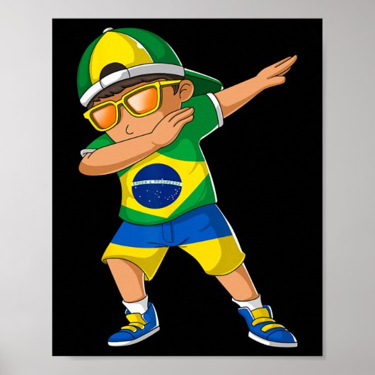ブラジルとウクライナのハーフ少年 ブラジル ウクライナ ポスター (正面)